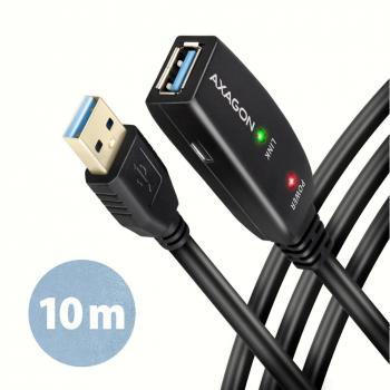 Axagon Cable de Extensión Activo ADR-310 USB 3.2 Gen 1 A-M a A-F - 10 m