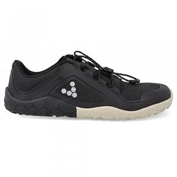 Vivobarefoot Primus Trail III All Weather Firm Ground Sneakers - Obsidian Black/White, Size 41