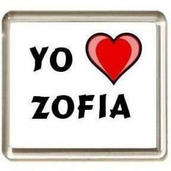 Iman de nevera con estampado Te quiero Zofia