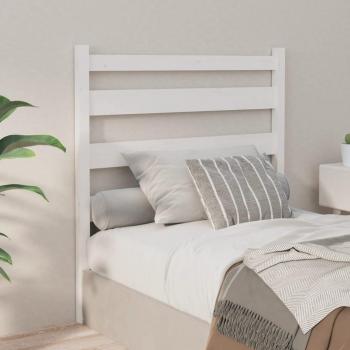 Cabecero de cama blanco 106x4x100 cm madera maciza de pino