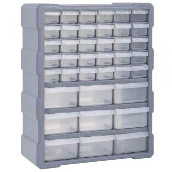 vidaXL Multi-drawer Organiser with 39 Drawers 38x16x47 cm