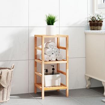 Estantería de baño 35,5x35,5x79 cm en madera maciza de nogal Vidaxl Marrón