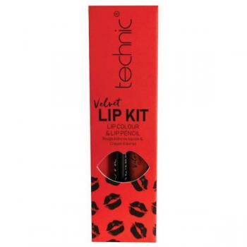 Technic Cosmetics - Velvet Lip Kit Perfilador de Labios + Labial Líquido - Louby Lou