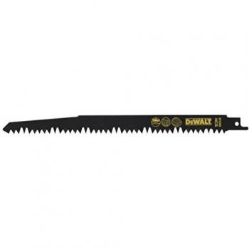 Dewalt DT2352-QZ DT2352-QZ-Hoja de sierra sable HCS, longitud: 240mm, paso de diente: 5-6,5mm, para cortes gruesos y rápidos en madera