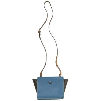 La Martina La Boca Chic Blue Leather Crossbody Bag
