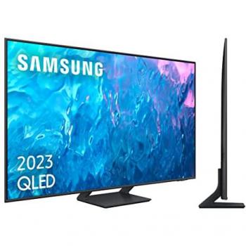 Samsung QLED 75 Smart TV TQ75Q70CATXXC, UltraHD 4K, Quantum HDR, Motion Xcelerator Turbo+, Diseño Airslim, DVB-T2 (H.265), Titan Gray, Tecnología Quantum