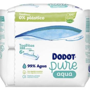 Dodot Toallitas Pure Aqua Para Bebé 0% Plástico, 288 unidades