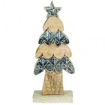 Decor and Go Árbol Navidad con Pedestal y Estrella Figuras Navidad Colección Navidad