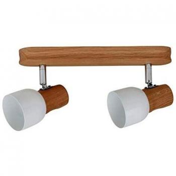 Lámpara de Techo de Madera Svantje con 2 Focos