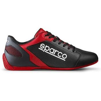 Botines Racing Sparco SL-17 Negro/Rojo, Botas Unisex Adulto, Negro, 43 EU