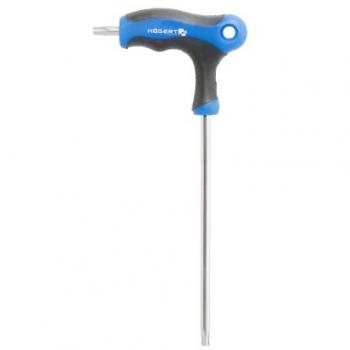 Llave Torx Tipo T de 30 mm con Mango en T, Acero S2 Resistente a Deformación, Llave de Seguridad Torx I Högert Technik