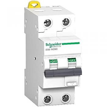 Schneider Electric Acti 9 Residual Current Circuit Breaker (RCBO) 2-Pole, 16A, B-Type, 30mA, Type A, 10kA