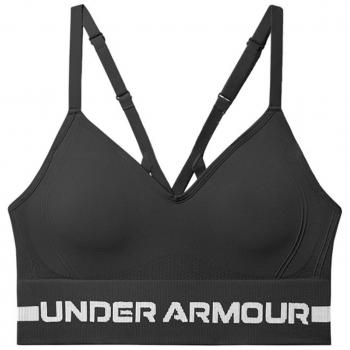 Under Armour Women's Seamless Low Long Sports Bra - Black
