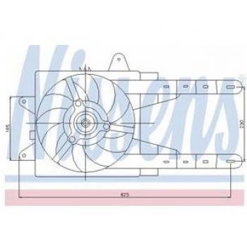 Nissens 85013 Ventilador, refrigeración del motor