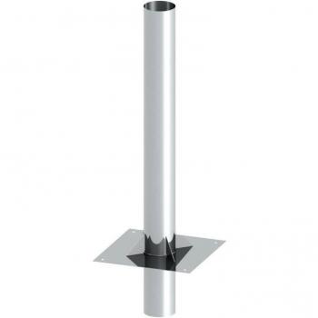 Prolongación de chimenea/chimenea elevador EW einwandig, grosor de pared 0,6 mm; elevador para 500 mm hasta 3000 mm wirksame Altura; diámetro 115 mm hasta 600 mm de diámetro interior, acero inoxidable, plateado