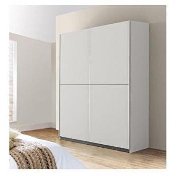 Armario contemporáneo blanco de 2 puertas correderas - Tablero de partículas - 170,3 x 61,2 x 190,5 cm - ULOS