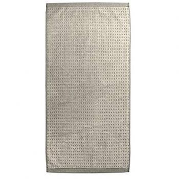 Toalla Jacquard Sibuyan Rustic Shapes 100 x 150 cm Beige/Gris