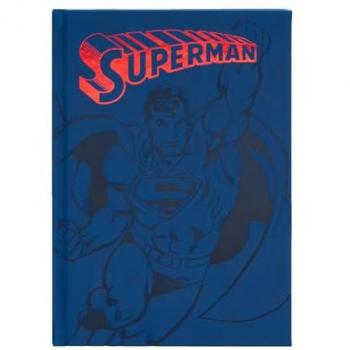 Cuaderno A5 Premium Punteado Superman con Marcapáginas y Tapa Dura - 192 Páginas para Bullet Journal