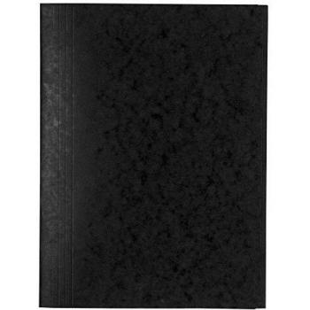 Exacompta 56401E - Subcarpetas de cartulina lustrada con 3 solapas, 24 x 32 cm, color negro