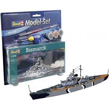 Revell - Maqueta Modelo Set Bismarck, Escala 1:1200