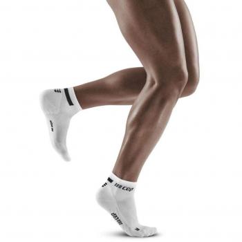 CEP Compression Run V4 Low Cut Socks - White