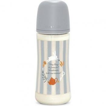 Biberón de Silicona 360 ml Suavinex Wonderland con Tetina Fisiológica Flujo Denso Azul