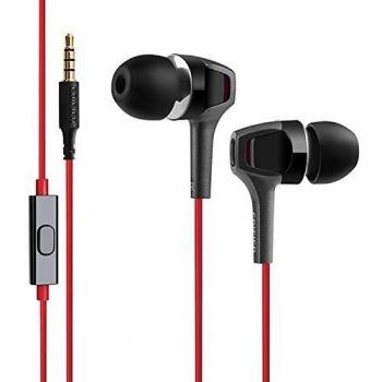Edifier P265 Dentro de oído Binaural Alámbrico Negro, Rojo - Auriculares