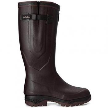 Aigle Parcours 2 ISO Unisex Insulated Rubber Wellington Boots - Brown Size 44