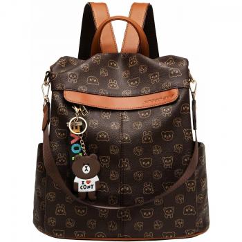 SPEEDEVE Mochila Antirrobo Mujer Portatil Impermeable,B0998-marrón