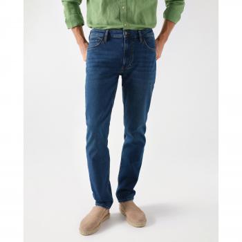 Salsa Jeans - Vaquero de hombre regular S-activ con lavado azul oscuro