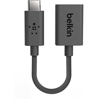Belkin - Adaptador de USB-C a USB-A, Color Negro