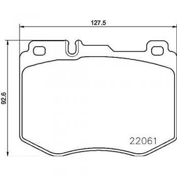 BREMBO P 50 120 Low-Met Front Disc Brake Pad Set for MERCEDES-BENZ OE# A0004206700