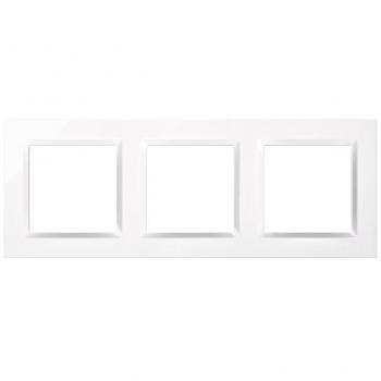 Marco 3 elementos blanco serie 10