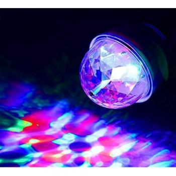 LILUCO Disco Effect rotierendes Bombilla E27 3 W/RGB