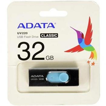 ADATA UV220 32GB USB 2.0 Capacity Negro, Azul Unidad Flash USB - Memoria USB