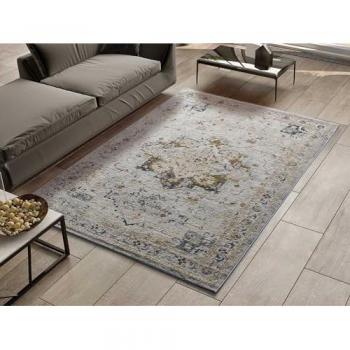 Alfombra Interior Vintage Multicolor Estilo Mosaico 154x230 cm - Atticgo