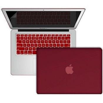 SlickBlue toque suave estuche rígido de plástico caso cubierta & Protector de pantalla para MacBook Air de 13 pulgadas