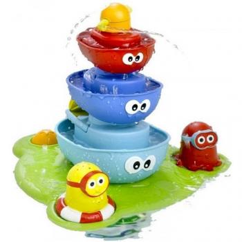 Yookidoo - Fuente bañeras apilables, juguete para bebés