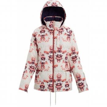Burton Keelan - Chaqueta de Snowboard para Mujer, Mujer, Color Stwsty/Stowht, tamaño Large