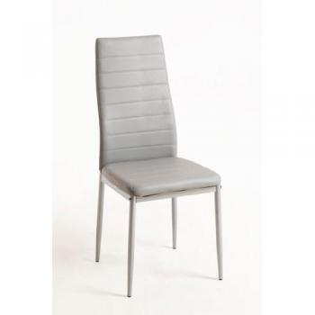 Pack 4 Sillas de Comedor Lauter Polipiel Gris Claro