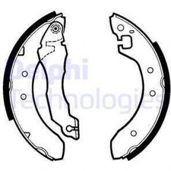 Juego de zapatas de frenos DELPHI LS1269, kit para frenos de tambor