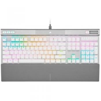 Teclado Mecánico para Gaming Corsair K70 CORE RGB con Retroiluminación LED, Teclas de Doble Inyección ABS y Ejes Rojos, Color Negro