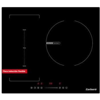 Placa de Inducción Corberó CCIG373FLEX | 60cm | 3 Zonas con Zona Flex | 7200W | Control Táctil Slider | Cristal Ilva