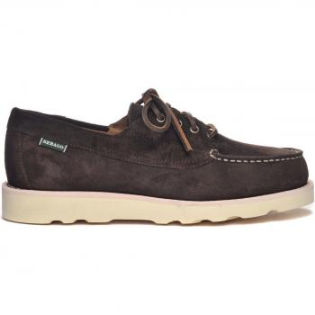Sebago Askookfield Ole Men's Brown Suede Loafers with Leather Laces and EVA Sole