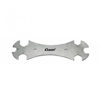 CRESSI Llave Fija Múltiple EHY 710026 - Herramienta multifuncional, fabricada en acero inoxidable, diseño ergonómico, incluye múltiples tamaños de llave para diferentes tornillos y tuercas, compacta