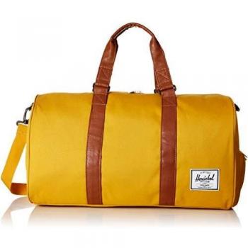 Herschel Novel Duffle Bag, Bolsa de lona Unisex Adulto, Madera de flecha/piel sintética marrón, Classic 42.5L