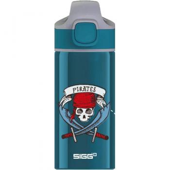 Botella Infantil SIGG Miracle Piratas 0.4 L con Pajita Azul