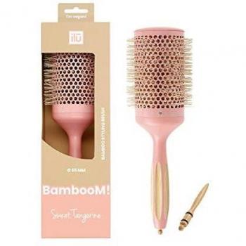 Tools For Beauty Round Bamboo Brush 65mm Sweet Tangerine