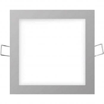Mini Downlight LED Empotrable Cuadrado 6W 4000K Luz Día Color Cromo 11,7x11,7cm - EDM
