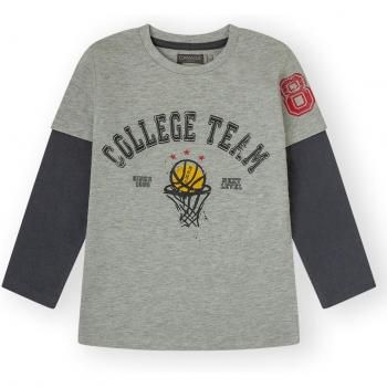 Camiseta de niño Canada House gris con estampado